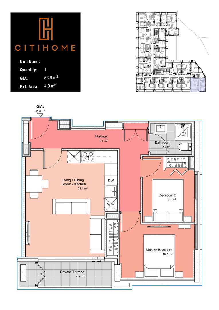  Image of Apartment - 2 Bedrooms - 1 Bathrooms for Rental in Victory Suites-Gibraltar, Image 8